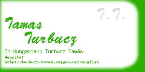 tamas turbucz business card